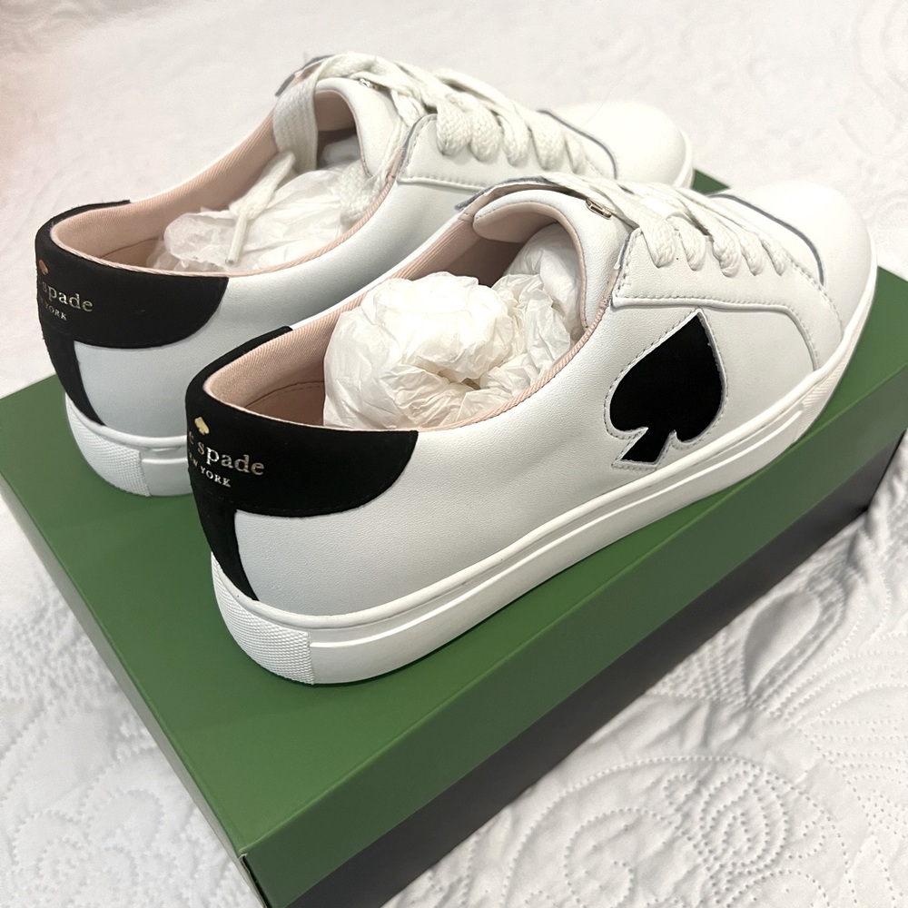 Brand new Kate Spade white/black sneakers